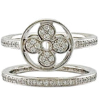 Louis Vuitton Idylle Blossom Dearmon Ring 18k White Gold Diamond — view 3