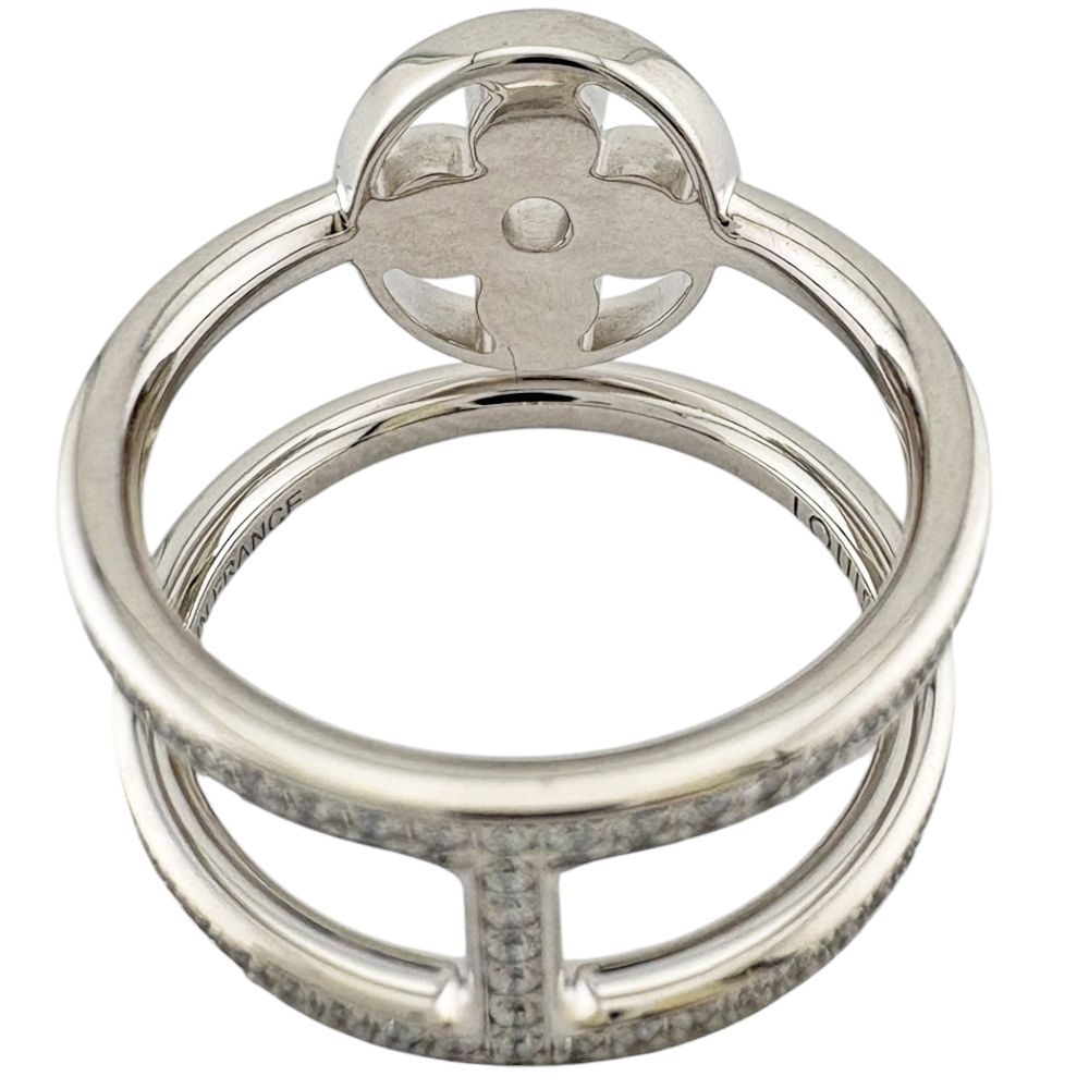 Louis Vuitton Idylle Blossom Dearmon Ring 18k White Gold Diamond — view 5