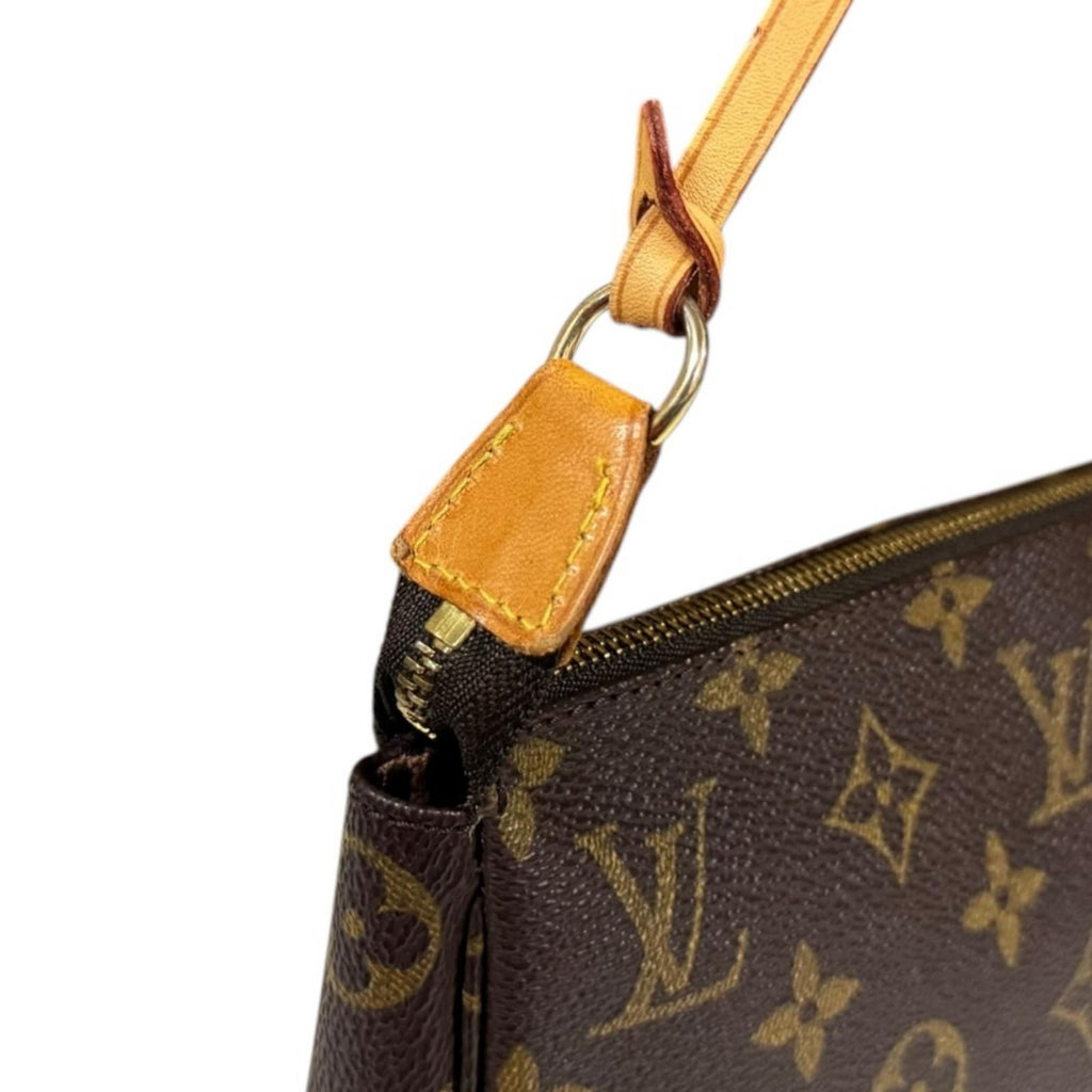 Louis Vuitton Pochette Monogram Handbag Canvas Brown — view 7