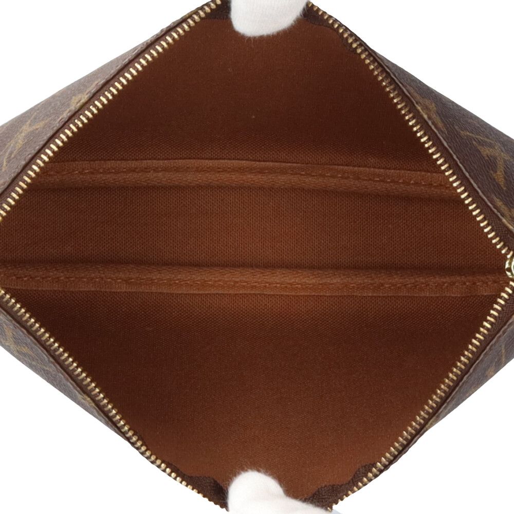Louis Vuitton Pochette Monogram Handbag Canvas Brown — view 6