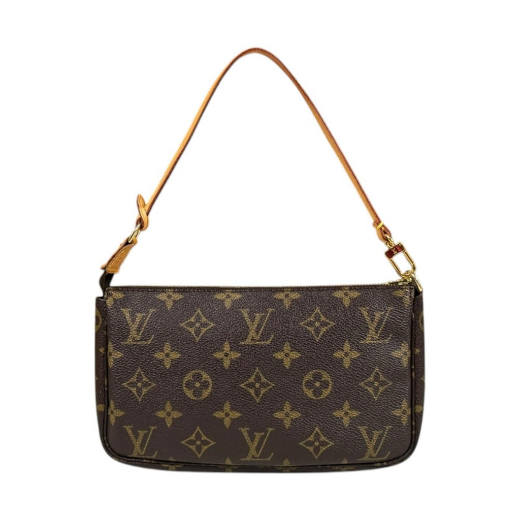 Louis Vuitton Pochette Monogram Handbag Canvas Brown — view 3