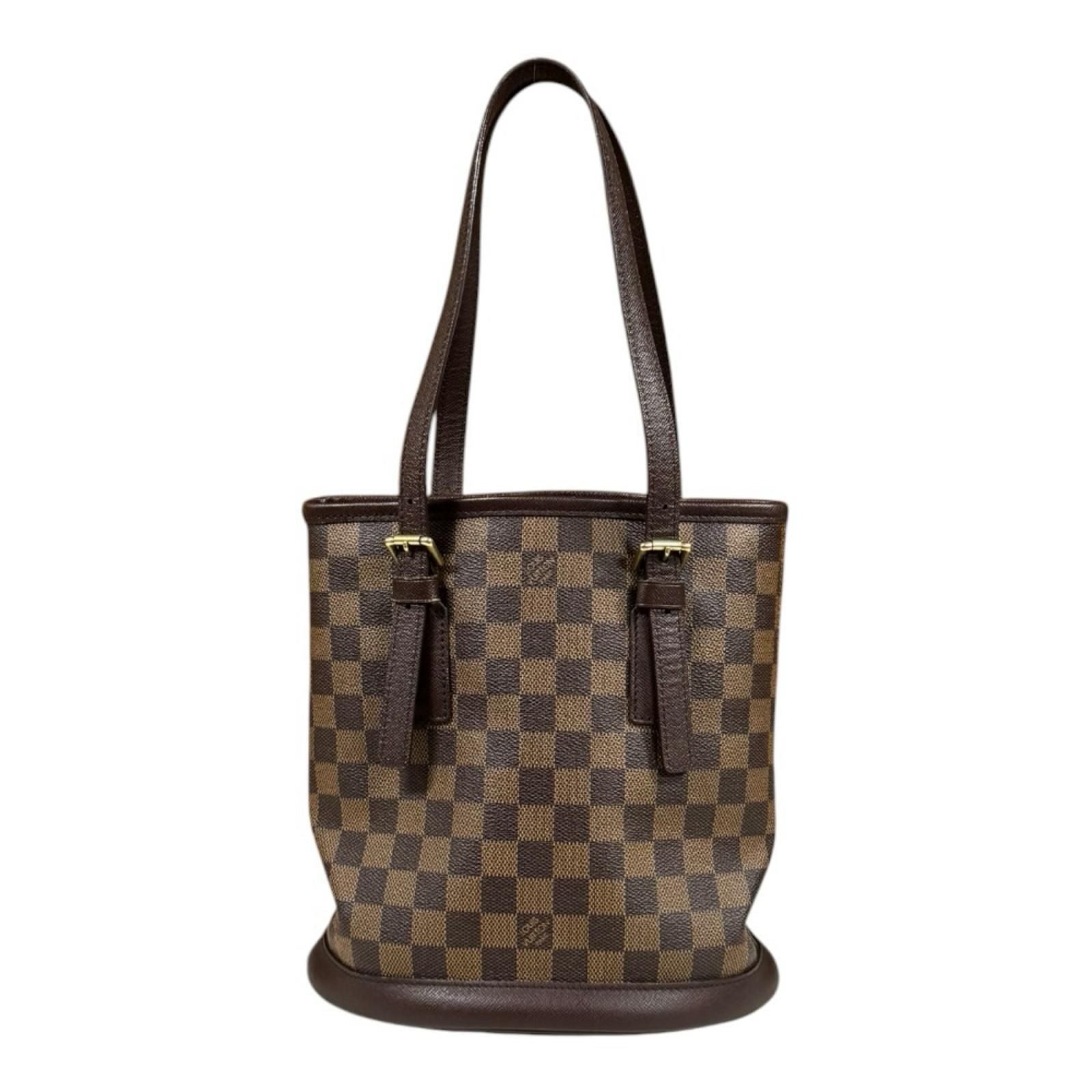Louis Vuitton Marais Damier Shoulder Bag Canvas Brown — view 3