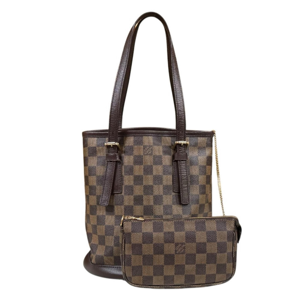 Louis Vuitton Marais Damier Shoulder Bag Canvas Brown
