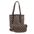 Louis Vuitton Marais Damier Shoulder Bag Canvas Brown