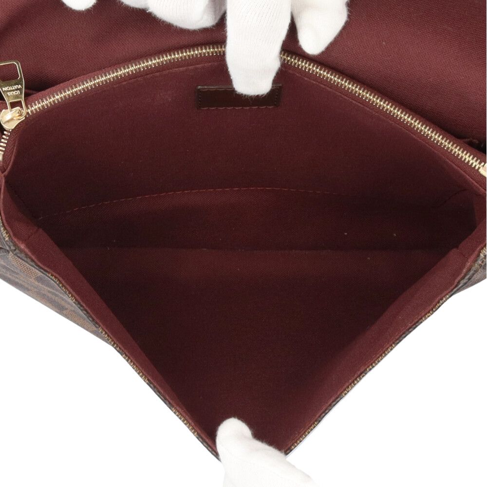 Louis Vuitton Hoxton GM Damier Shoulder Bag Canvas Brown — view 6