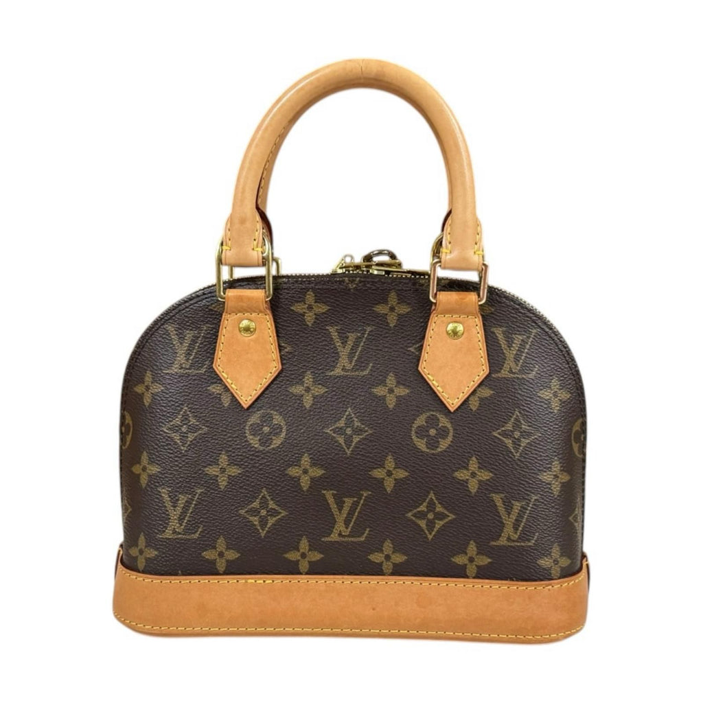 Louis Vuitton Alma BB Monogram Shoulder Bag Canvas Brown — view 3