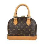 Louis Vuitton Alma BB Monogram Shoulder Bag Canvas Brown — view 3