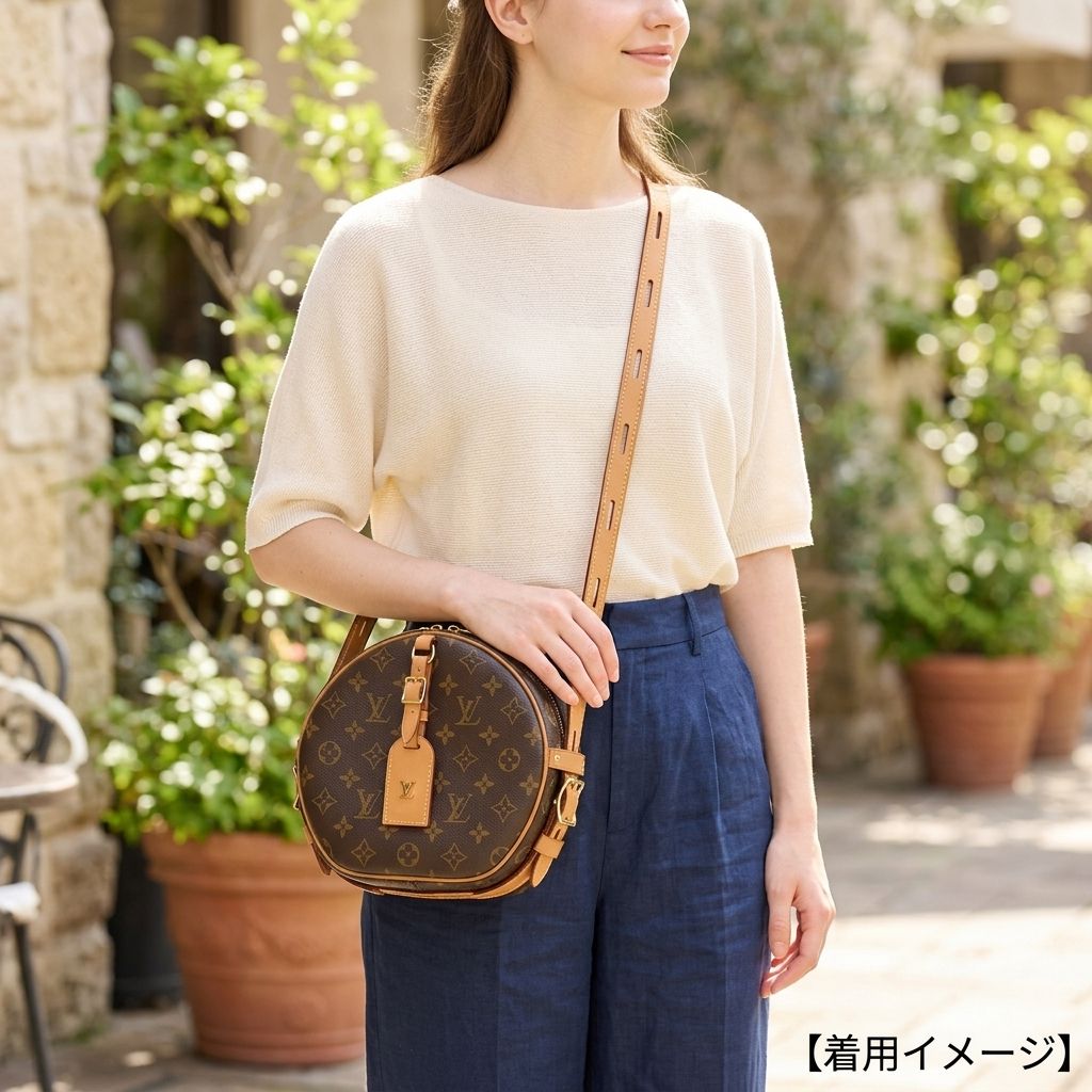 Louis Vuitton Boite Chapeau Speule MM LV Monogram Shoulder Bag Canvas Brown — view 2