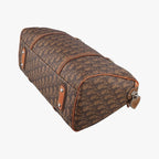 Dior Romantic Trotter Bow Brown Multicolor Canvas Leather Handbag — view 6
