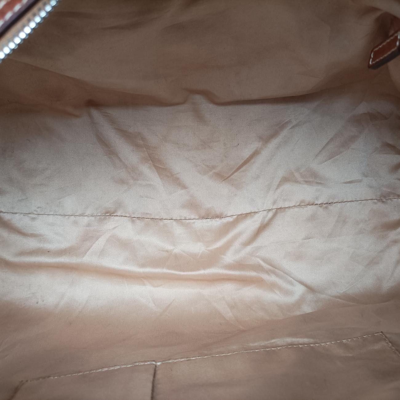 Dior Romantic Trotter Bow Brown Multicolor Canvas Leather Handbag — view 9