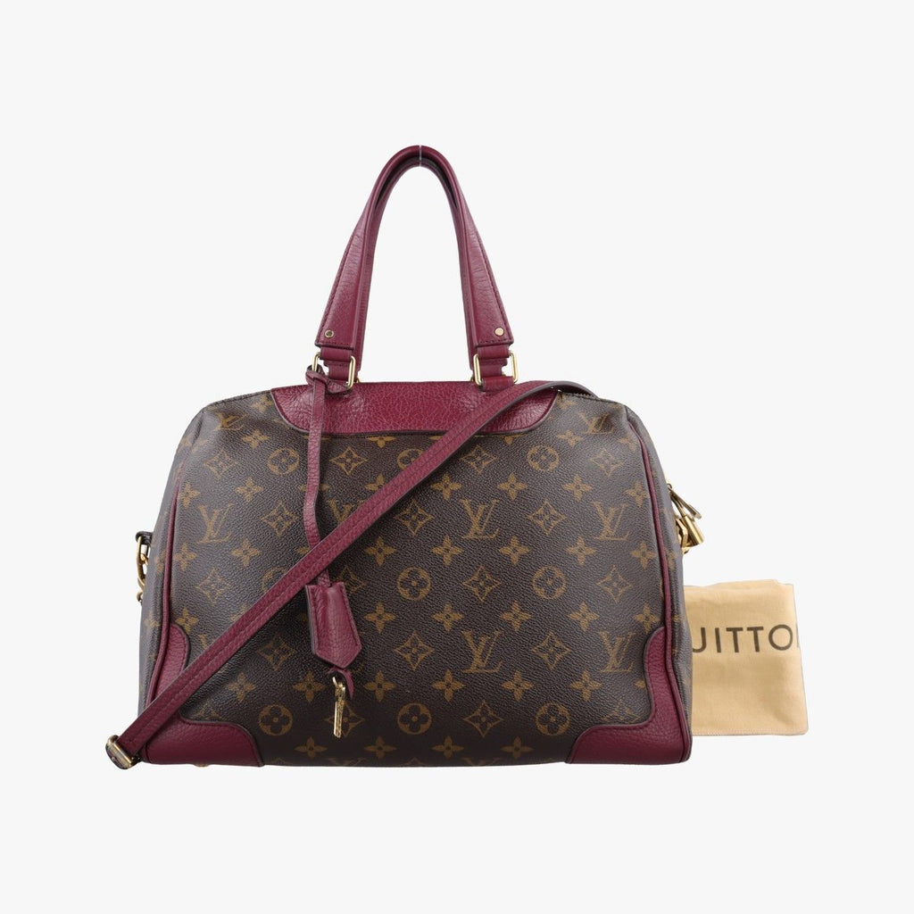 Louis Vuitton Retiro PM Monogram Brown Aurore Canvas Calf Leather Shoulder