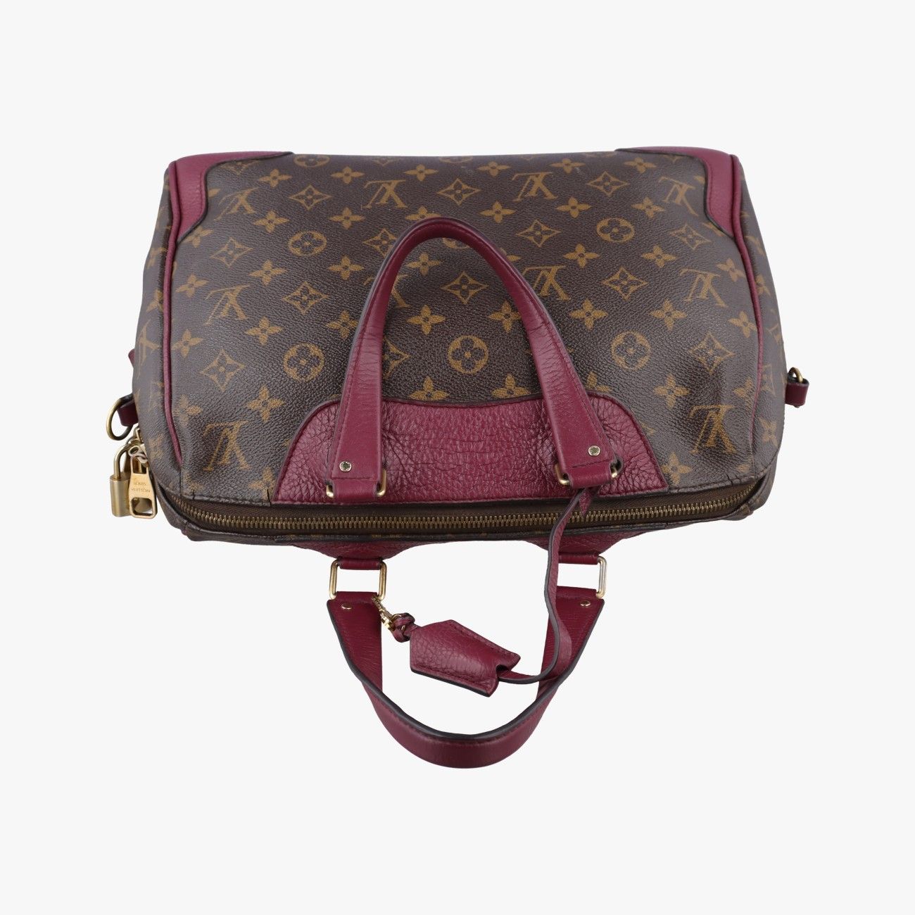 Louis Vuitton Retiro PM Monogram Brown Aurore Canvas Calf Leather Shoulder — view 8