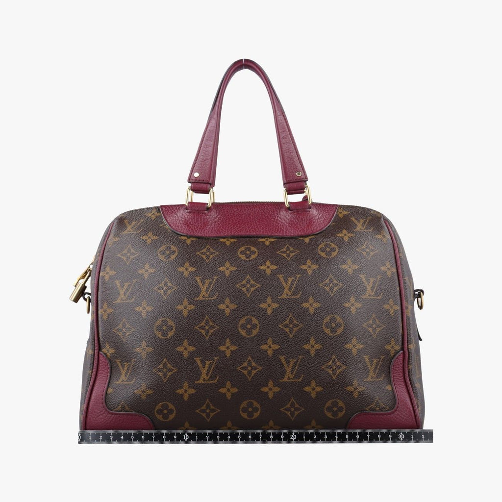 Louis Vuitton Retiro PM Monogram Brown Aurore Canvas Calf Leather Shoulder — view 2