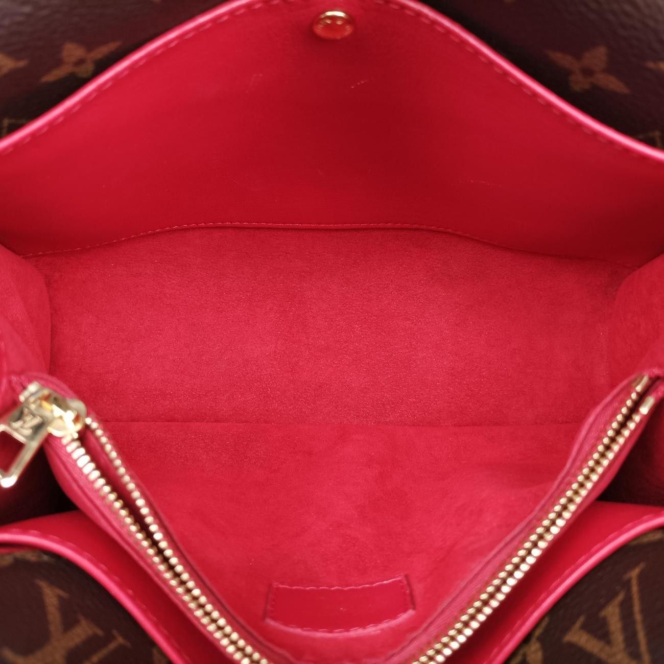 Louis Vuitton Double Ruby Monogram Canvas Calf Leather Shoulder — view 9