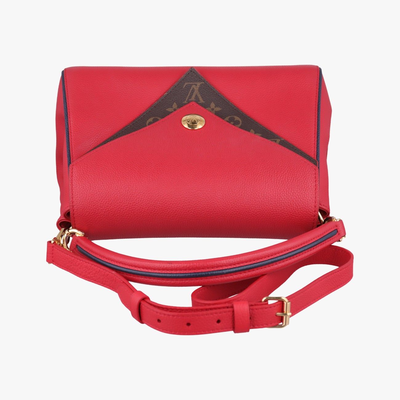 Louis Vuitton Double Ruby Monogram Canvas Calf Leather Shoulder — view 8