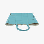Bottega Veneta the Arco Tote Blue Lambskin — view 8