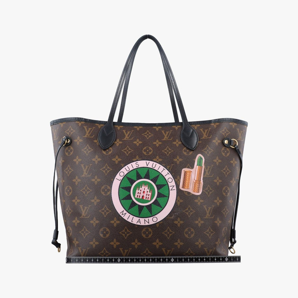 Louis Vuitton World Tour Neverfull MM Monogram Brown Canvas — view 2