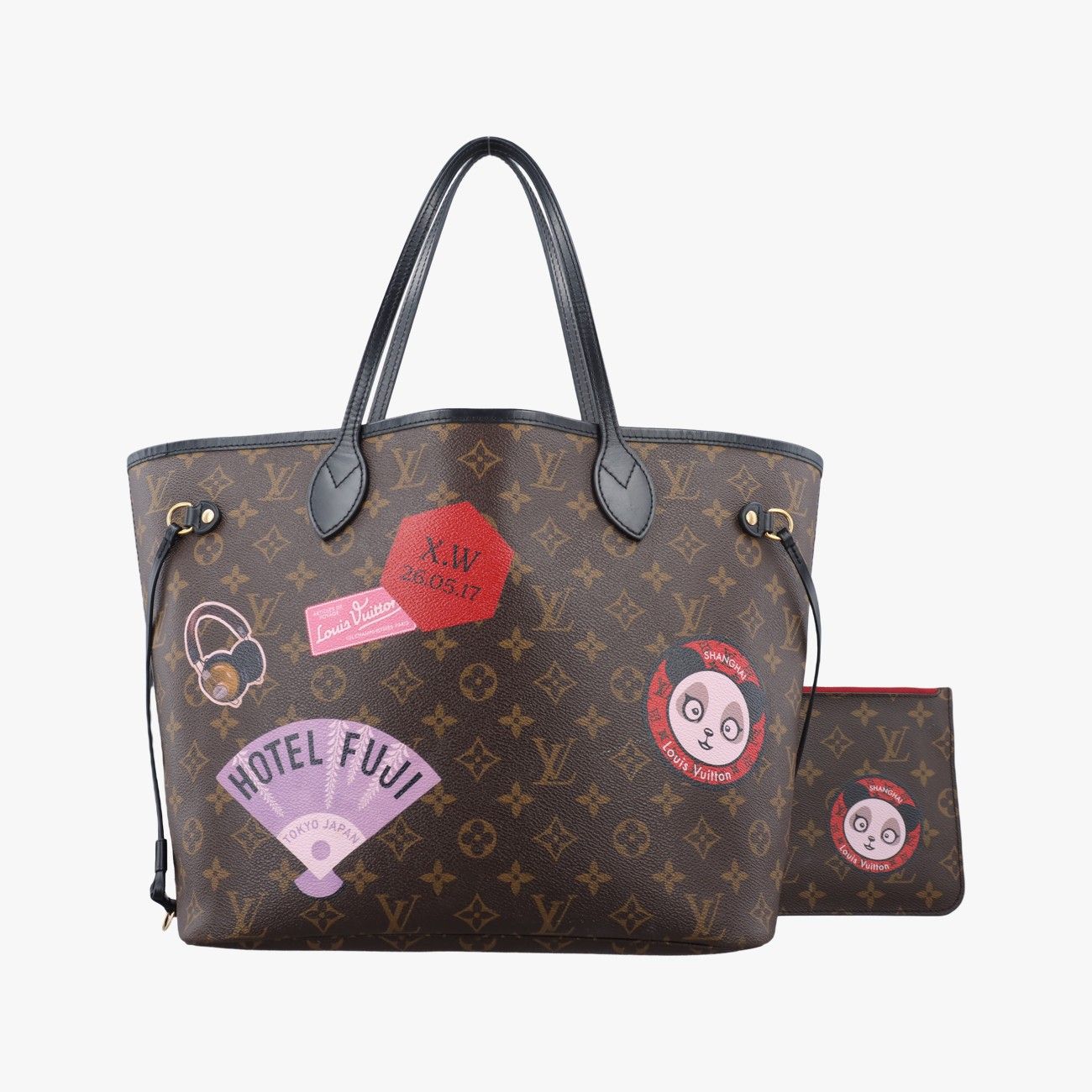 Louis Vuitton World Tour Neverfull MM Monogram Brown Canvas