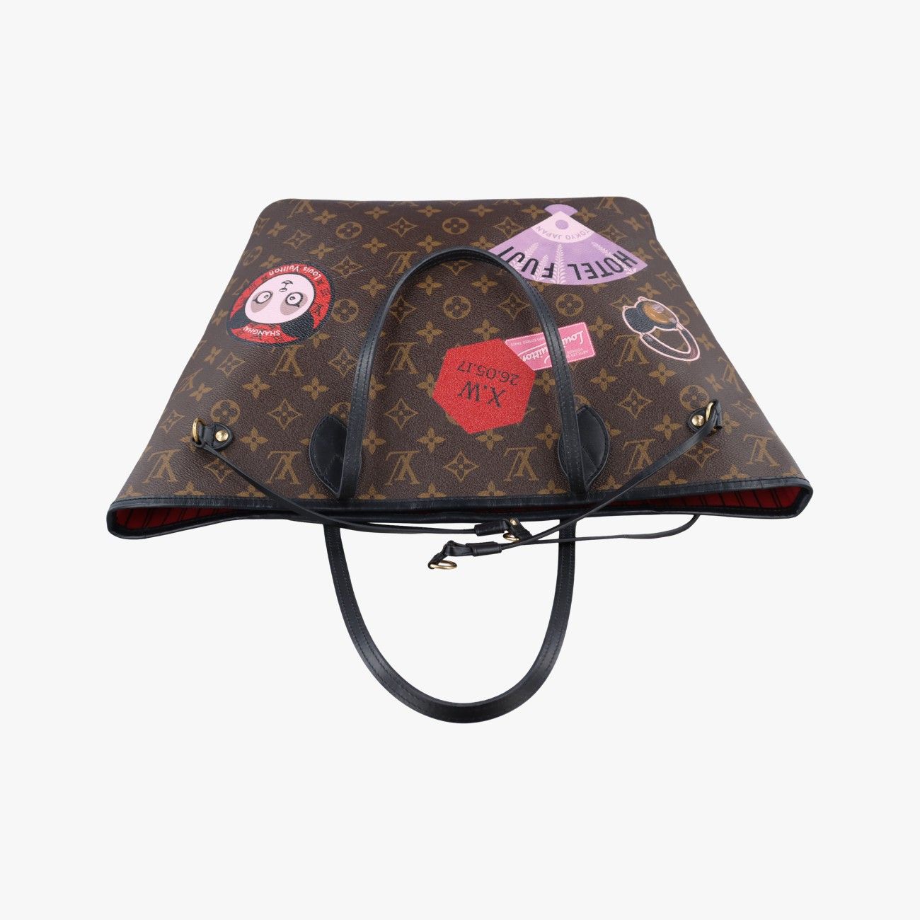 Louis Vuitton World Tour Neverfull MM Monogram Brown Canvas — view 8