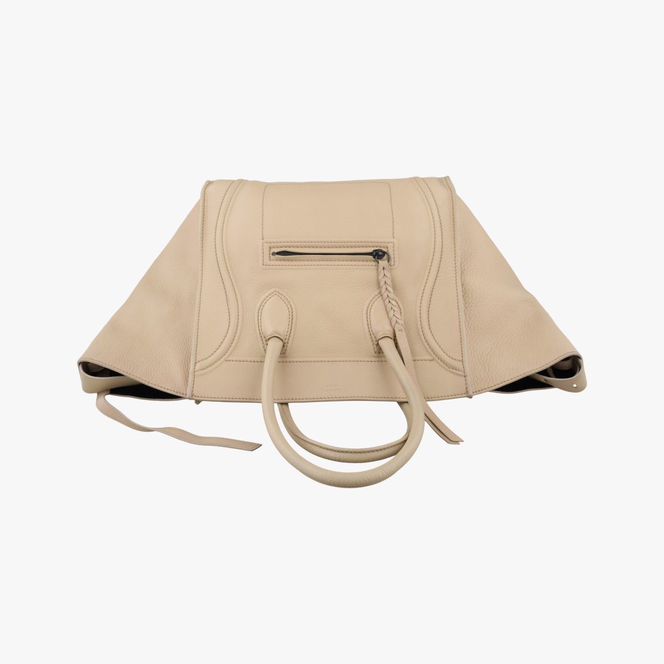 Celine Luggage Small Square Phantom Beige Leather — view 8