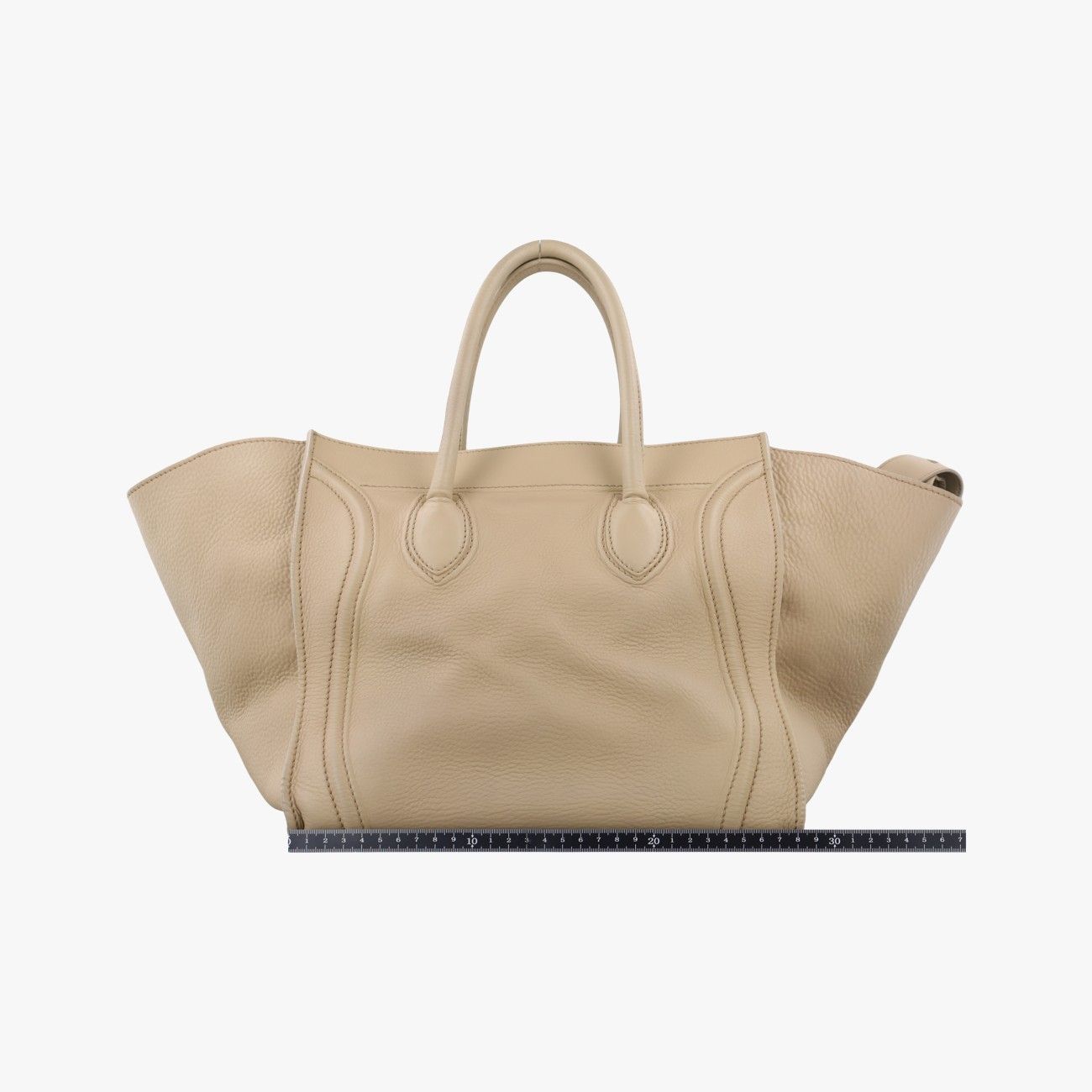 Celine Luggage Small Square Phantom Beige Leather — view 2