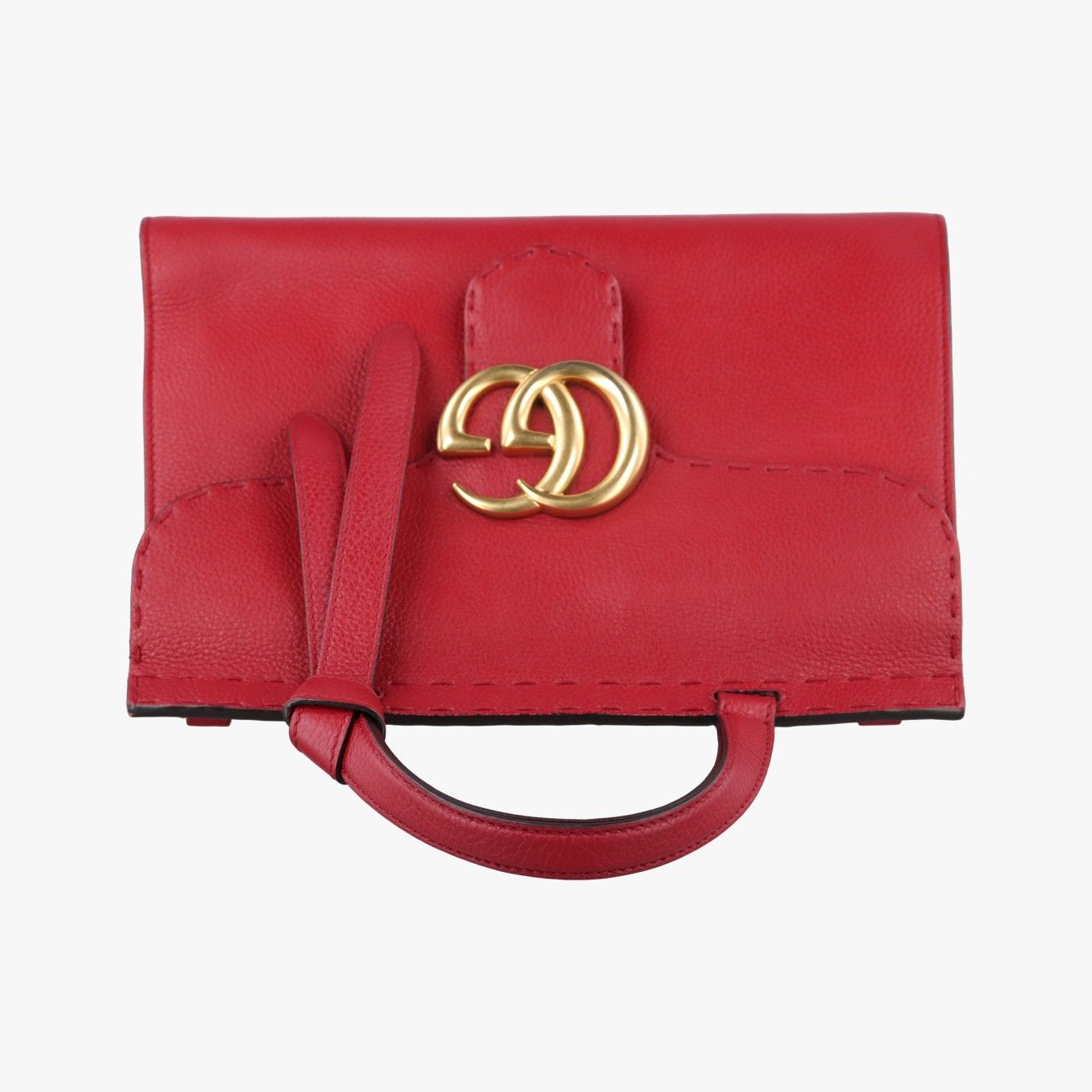 Gucci GG Marmont Red Leather Shoulder — view 8