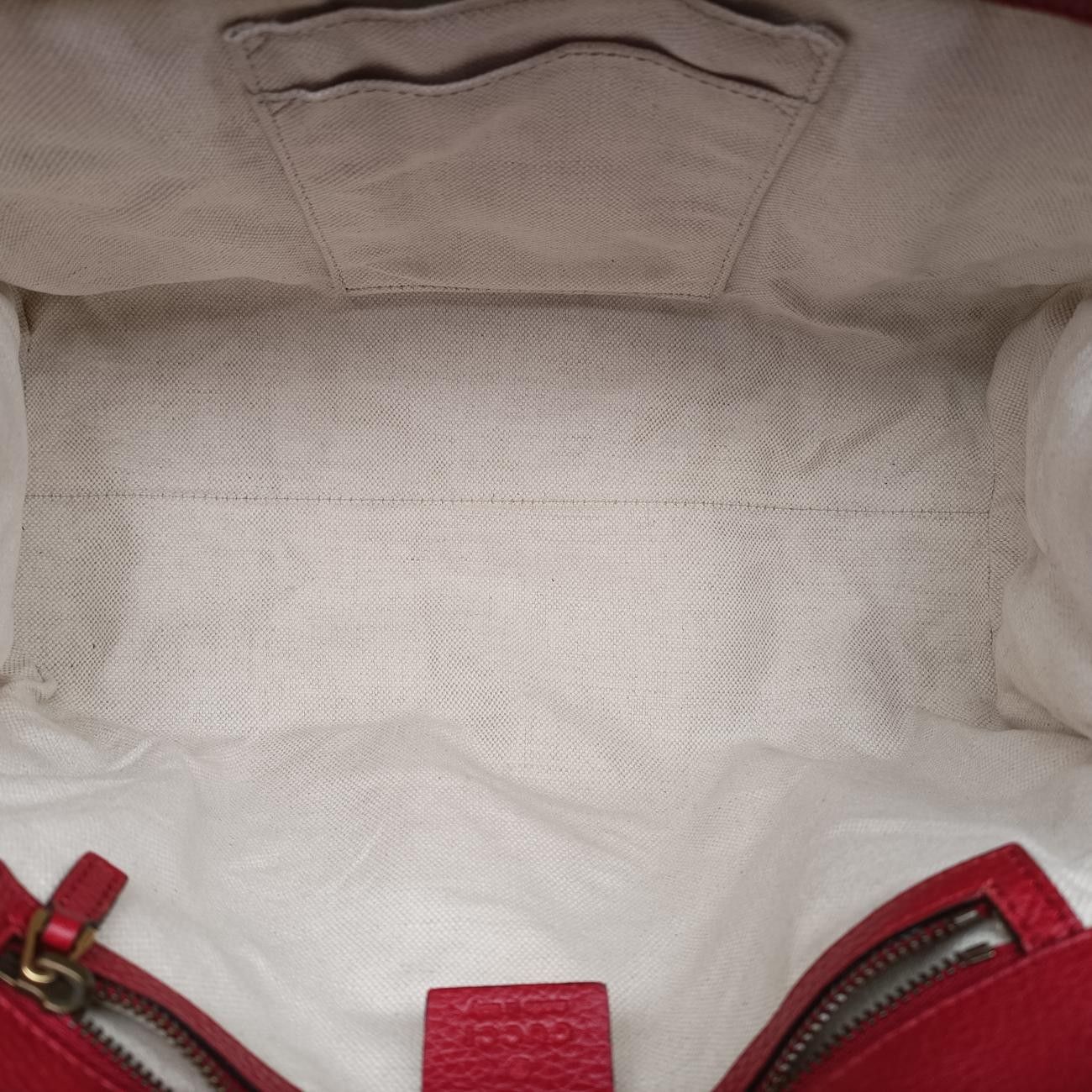 Gucci GG Marmont Red Leather Shoulder — view 9