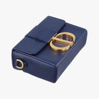 Dior 30 Montaigne Navy Leather Shoulder — view 5