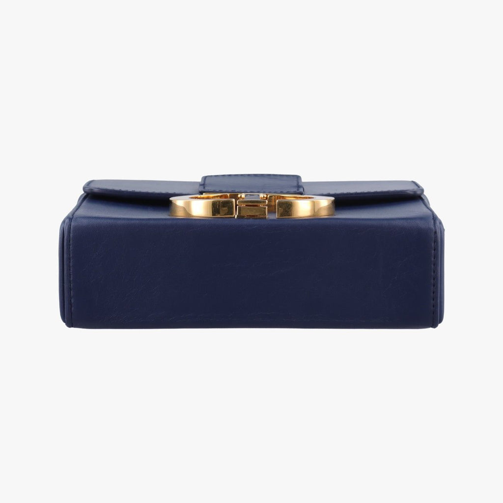 Dior 30 Montaigne Navy Leather Shoulder — view 3