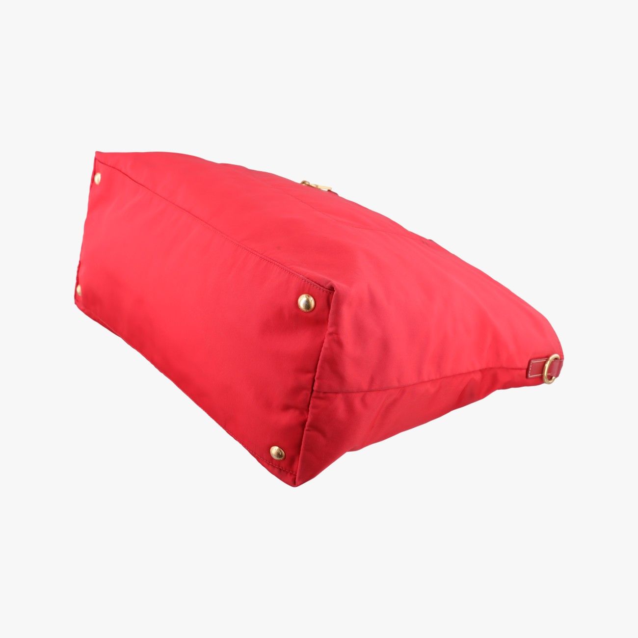 Prada Triangle Logo Red Nylon 58 C Shoulder — view 4