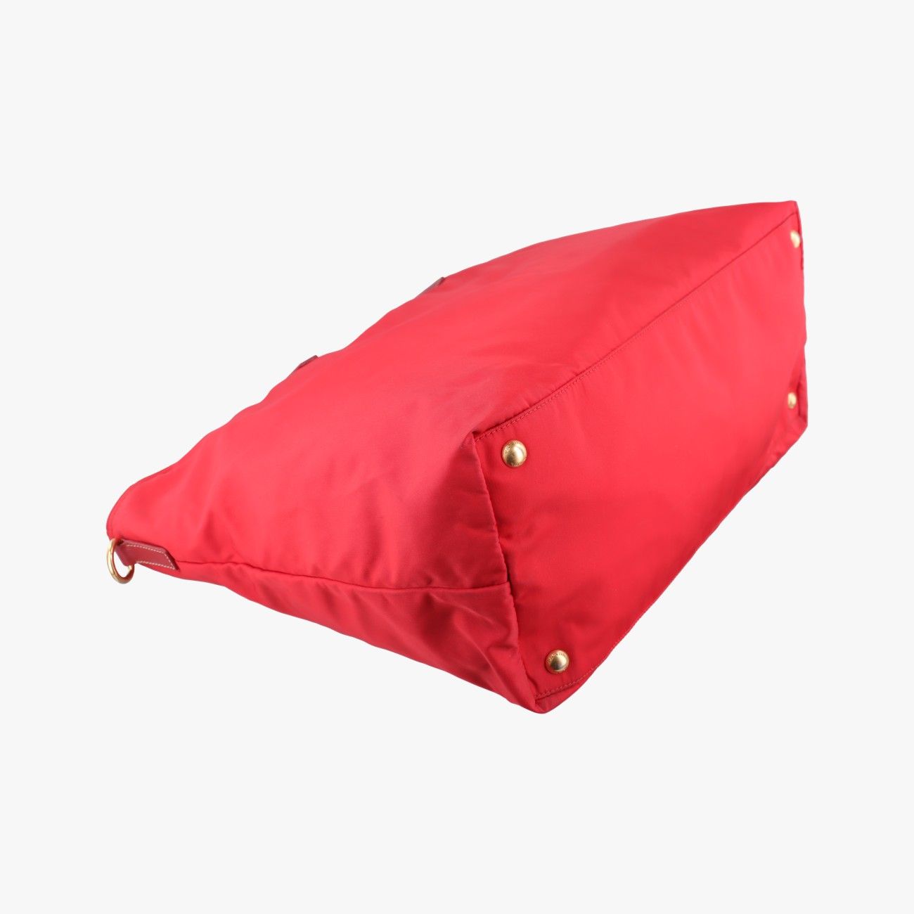 Prada Triangle Logo Red Nylon 58 C Shoulder — view 7