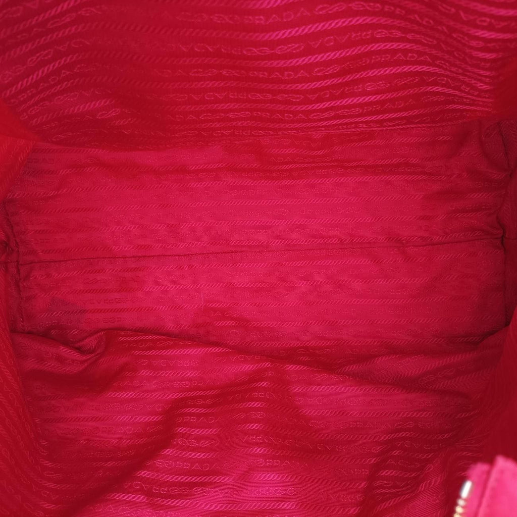 Prada Triangle Logo Red Nylon 58 C Shoulder — view 9
