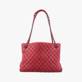 Chanel Quilted CC Logo Mademoiselle Red Leather Shoulder