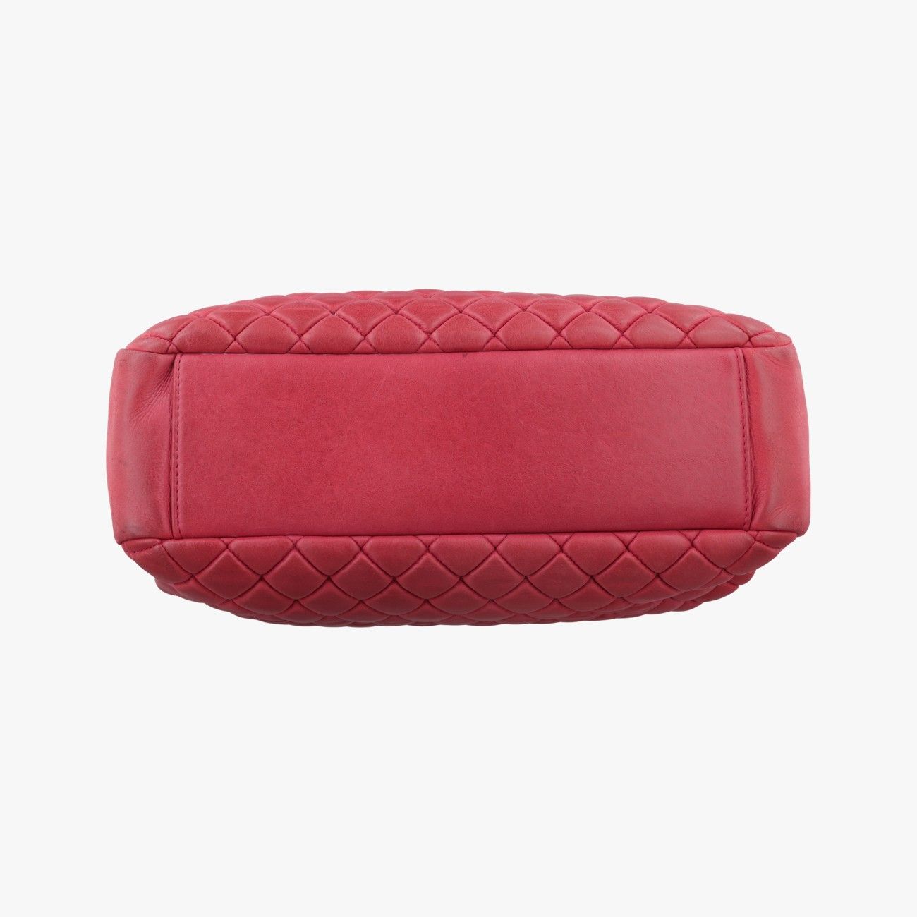 Chanel Quilted CC Logo Mademoiselle Red Leather Shoulder — view 3