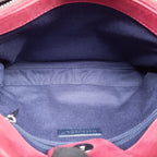 Chanel Quilted CC Logo Mademoiselle Red Leather Shoulder — view 9