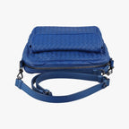 Bottega Veneta Intrecciato Blue Lambskin Shoulder — view 8