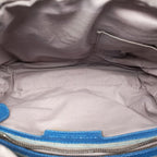 Bottega Veneta Intrecciato Blue Lambskin Shoulder — view 9