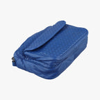 Bottega Veneta Intrecciato Blue Lambskin Shoulder — view 5