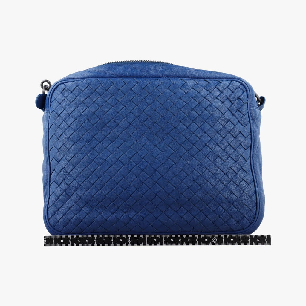Bottega Veneta Intrecciato Blue Lambskin Shoulder — view 2