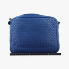Bottega Veneta Intrecciato Blue Lambskin Shoulder — view 2