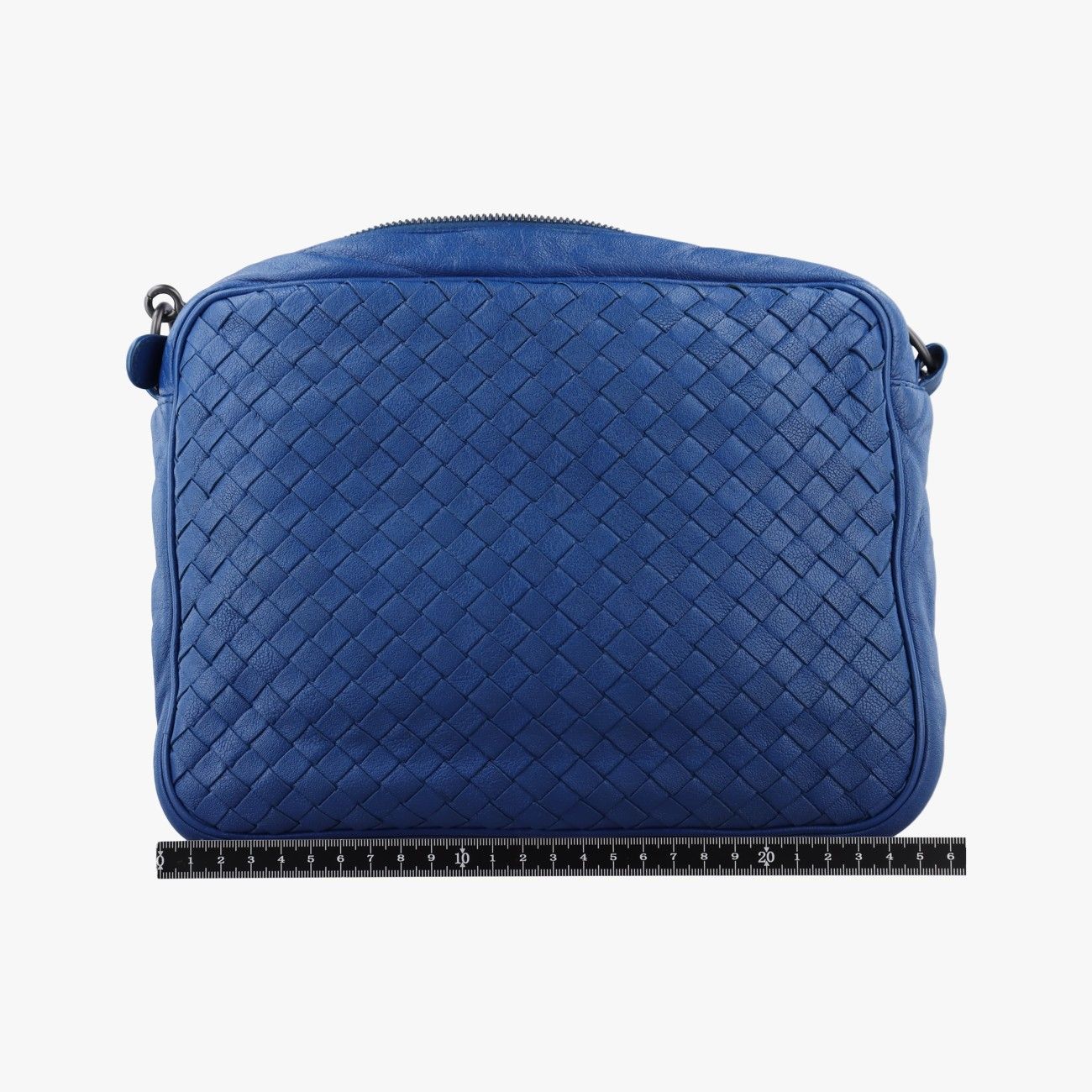Bottega Veneta Intrecciato Blue Lambskin Shoulder — view 2