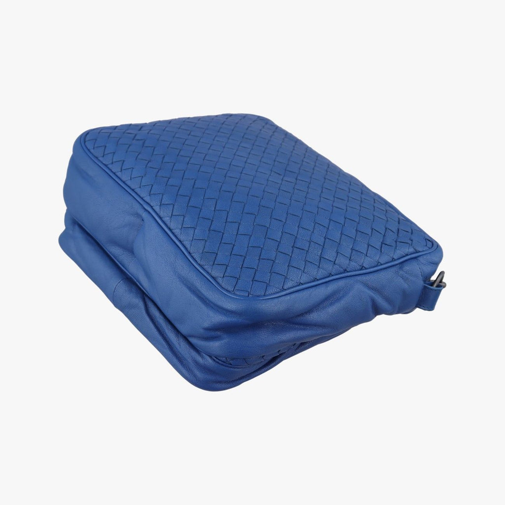 Bottega Veneta Intrecciato Blue Lambskin Shoulder — view 6