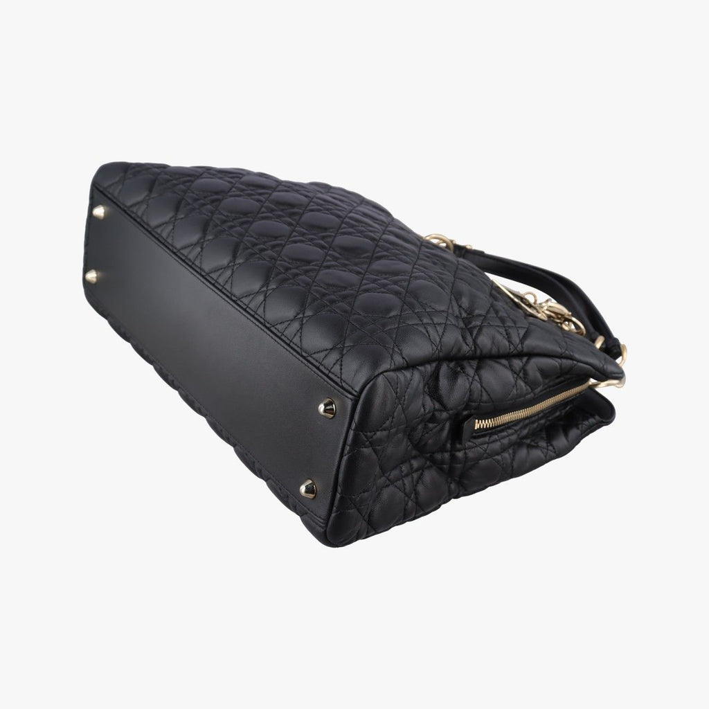 Dior Soft Black Lambskin Shoulder — view 4