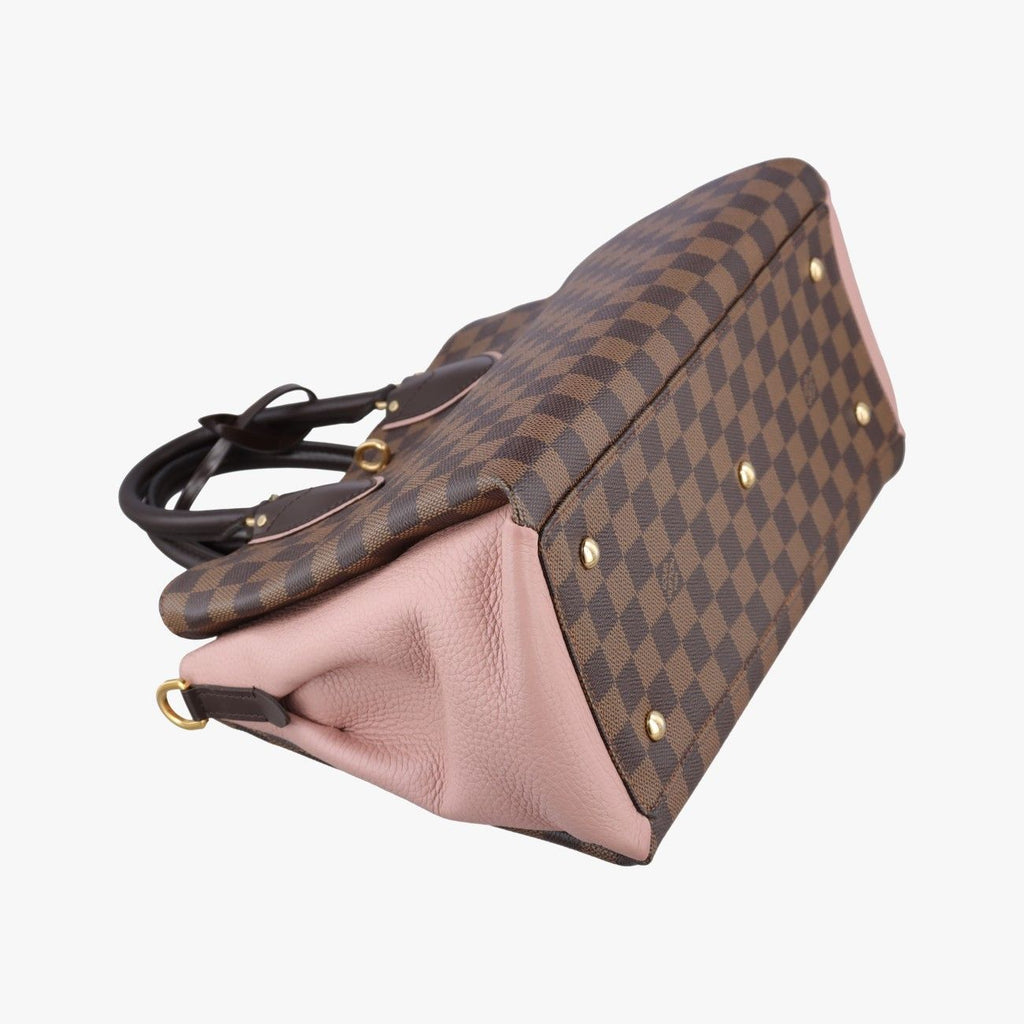 Louis Vuitton Normandy Ebene Magnolia Damier Canvas Taurillon Leather Shoulder — view 5