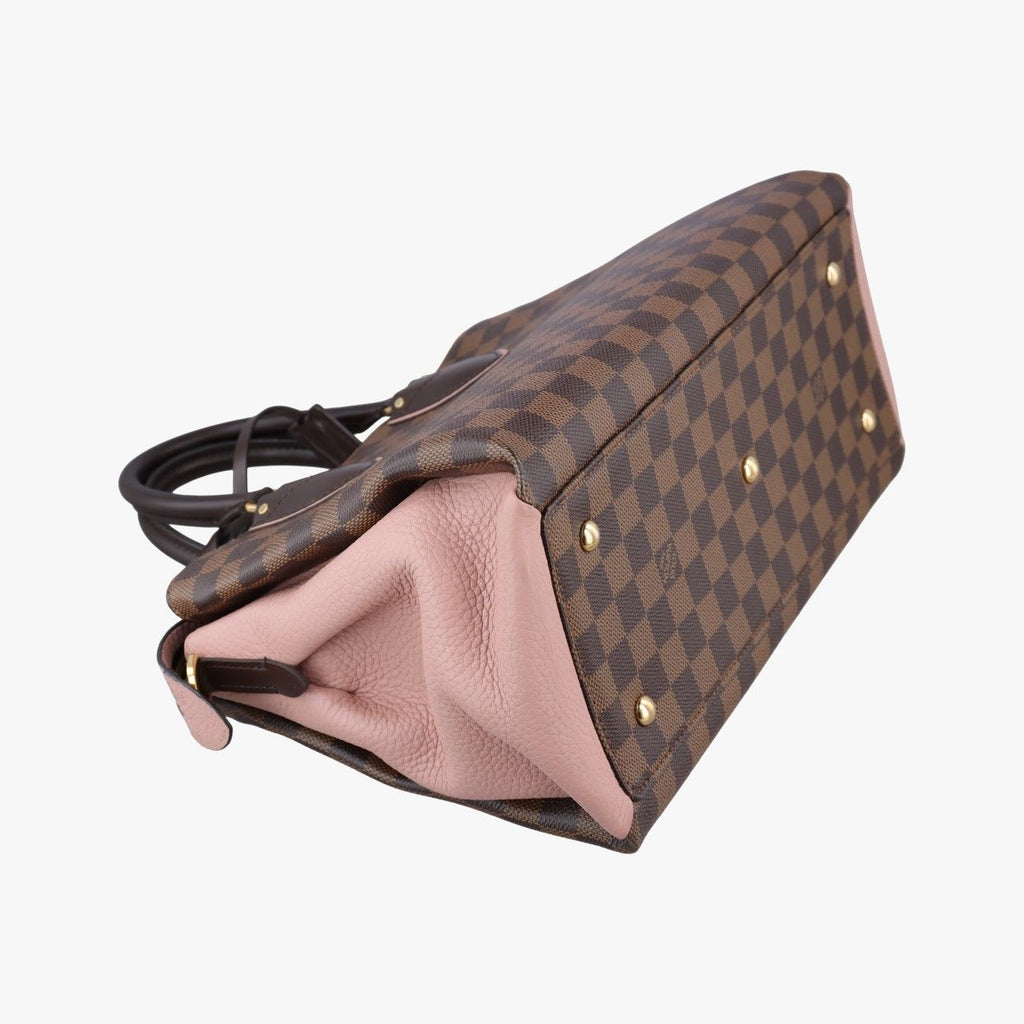 Louis Vuitton Normandy Ebene Magnolia Damier Canvas Taurillon Leather Shoulder — view 7