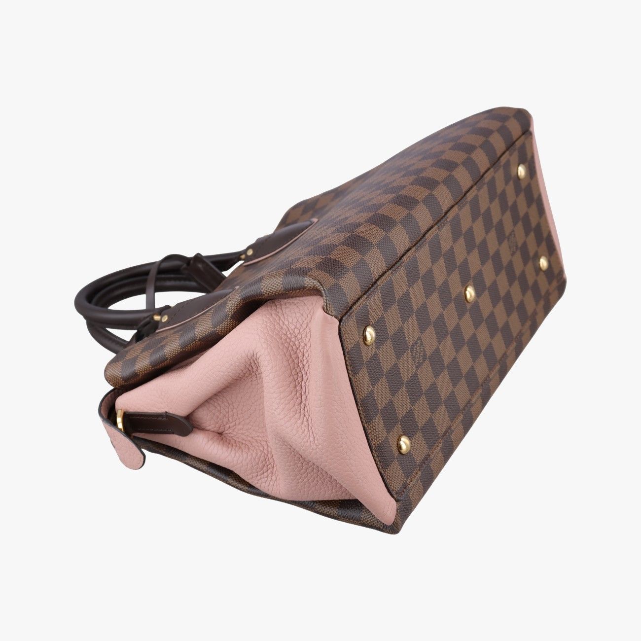 Louis Vuitton Normandy Ebene Magnolia Damier Canvas Taurillon Leather Shoulder — view 7