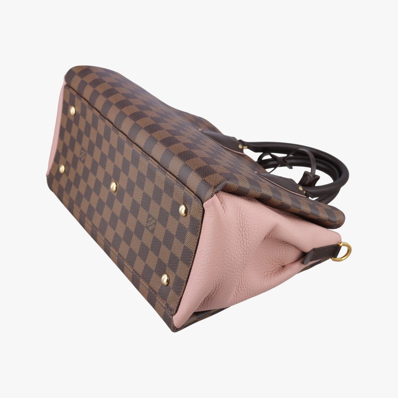 Louis Vuitton Normandy Ebene Magnolia Damier Canvas Taurillon Leather Shoulder — view 6