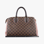 Louis Vuitton Normandy Ebene Magnolia Damier Canvas Taurillon Leather Shoulder — view 2