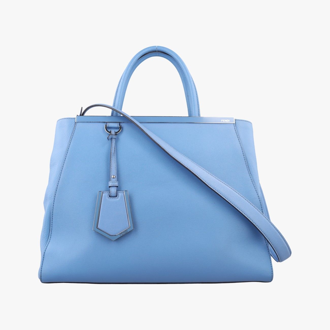 Fendi Toujour Blue Leather Shoulder