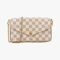 Louis Vuitton Pochette Felicie Azur Damier Canvas Shoulder